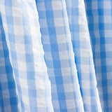 Seersucker Tencel Quadrados Maxi Azul - Ribes y Casals