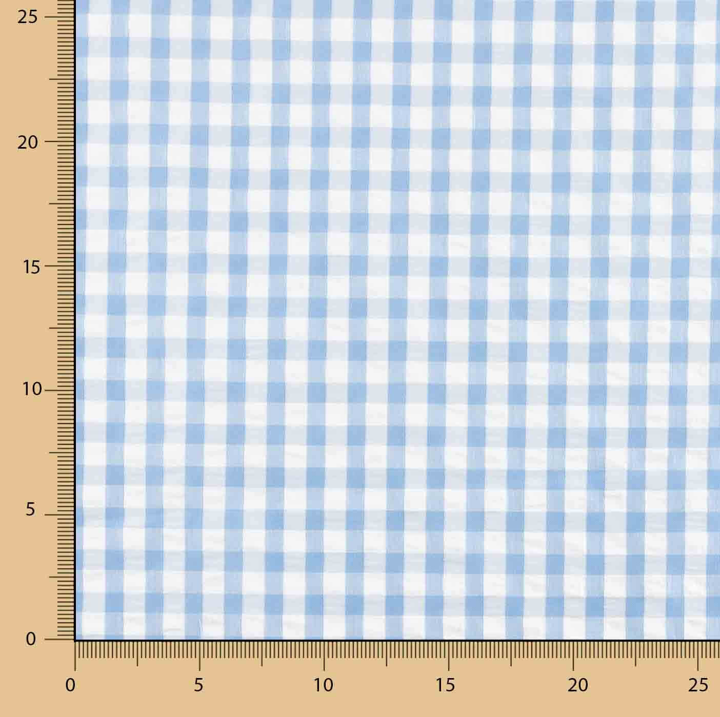 Seersucker Tencel Quadrados Maxi Azul - Ribes y Casals