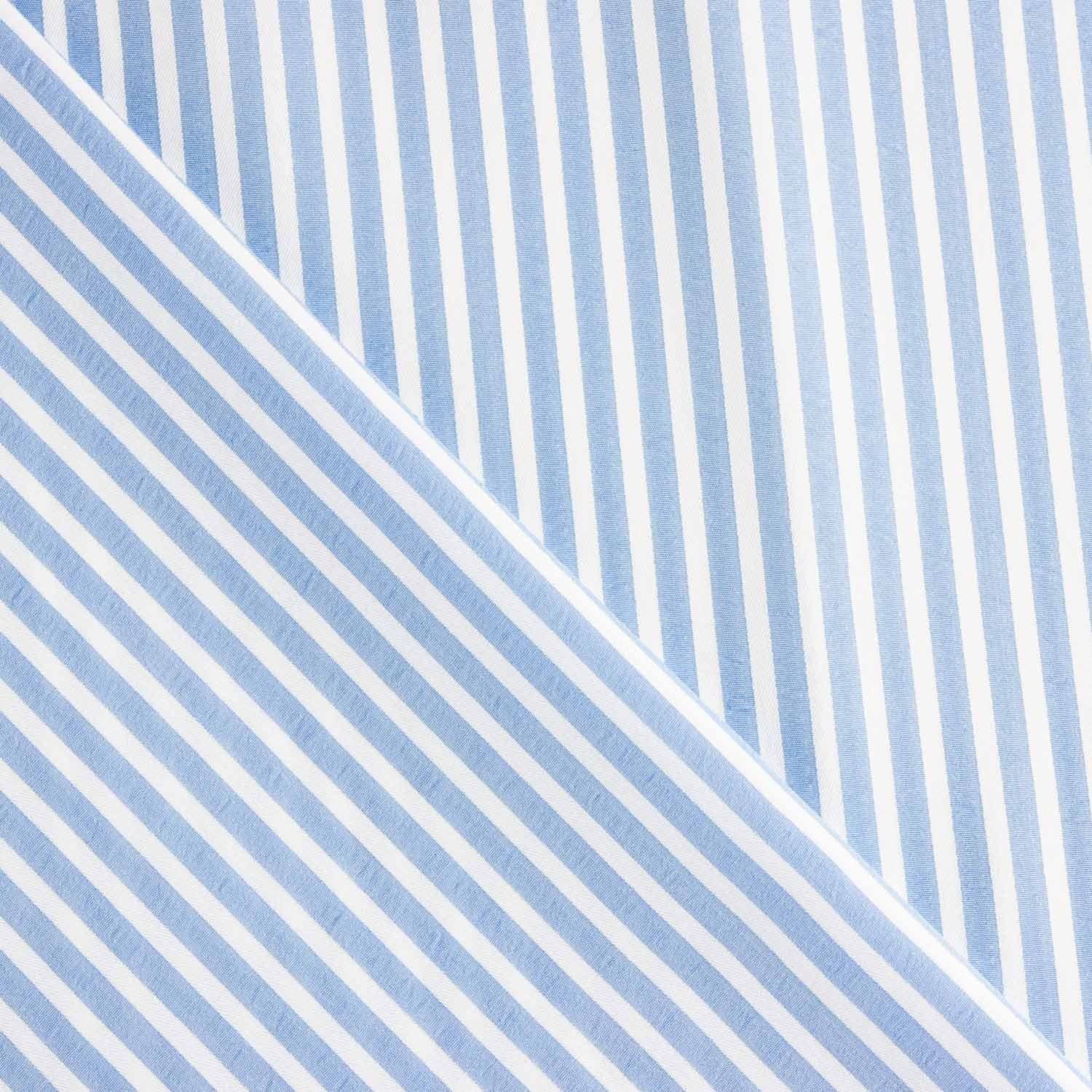 Seersucker Tencel Listras Azuis - Ribes y Casals