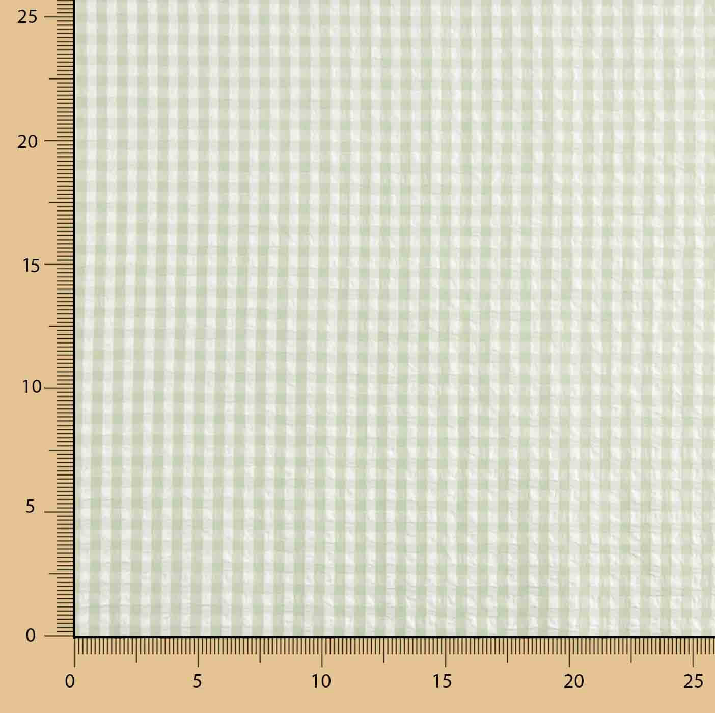 Seersucker Tencel Quadrados Mini Verde - Ribes y Casals
