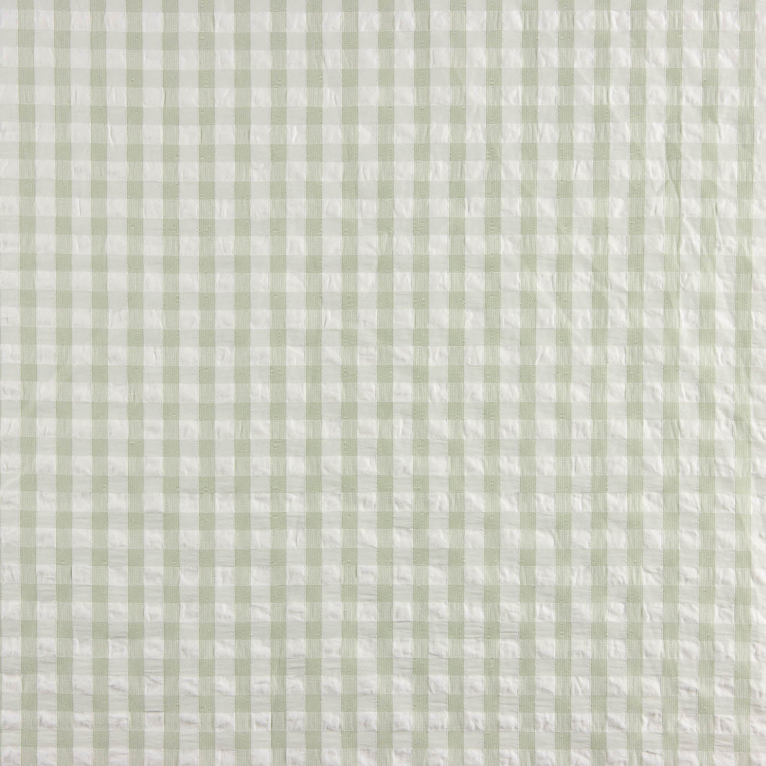 Seersucker Tencel Quadrados Maxi Verde - Ribes y Casals