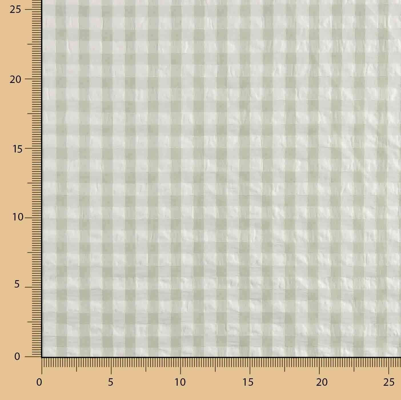 Seersucker Tencel Quadrados Maxi Verde - Ribes y Casals