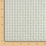 Seersucker Tencel Quadrados Maxi Verde - Ribes y Casals