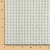 Seersucker Tencel Quadrados Maxi Verde - Ribes y Casals