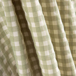 Algodão Seersucker Xadrez Verde Anis - Ribes y Casals