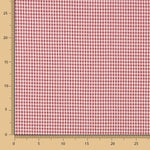 Algodão Seersucker Xadrez Mini Bordéus - Ribes y Casals
