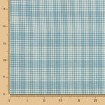 Algodão Seersucker Xadrez Mini Verde Água - Ribes y Casals