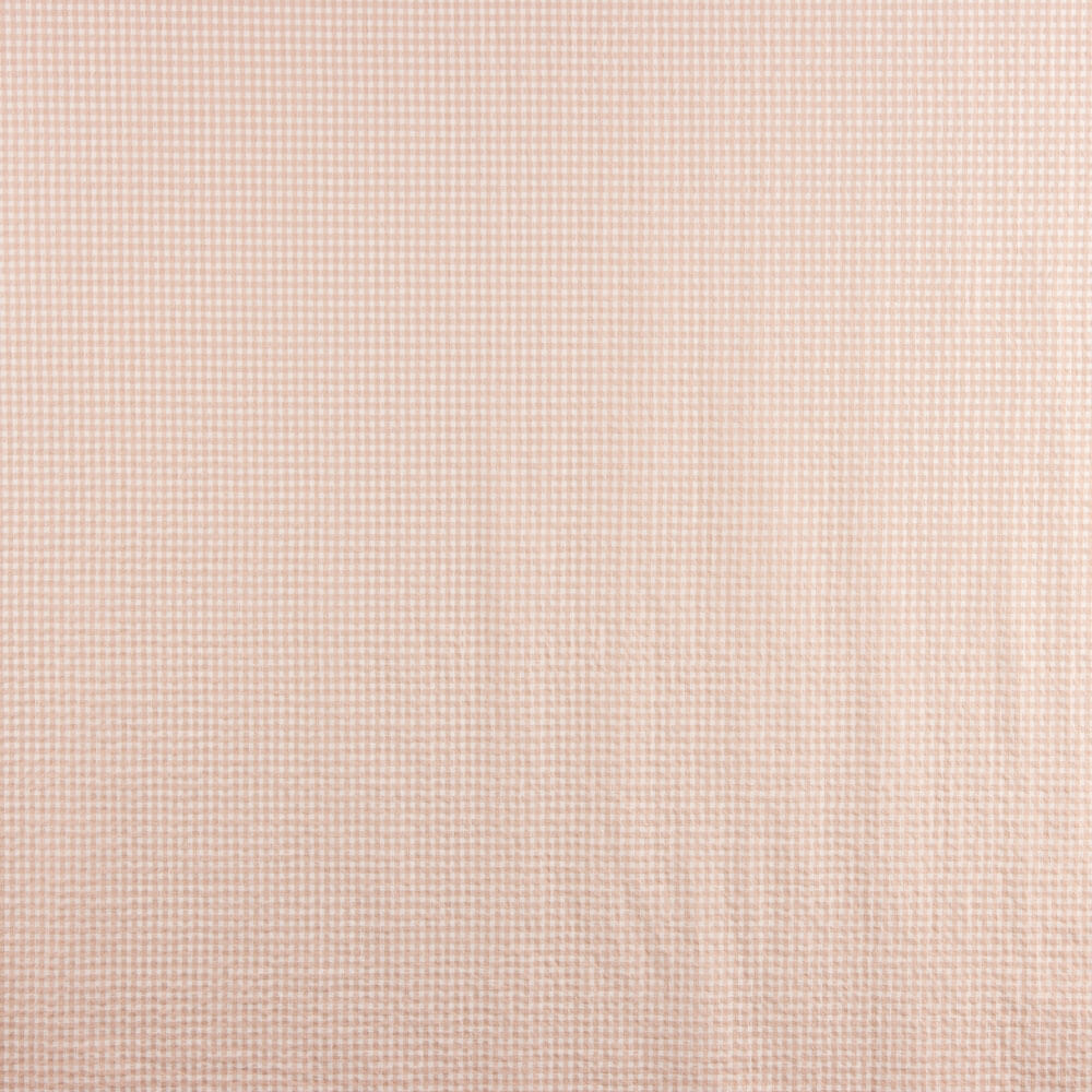 Algodão Seersucker Xadrez Mini Rosa - Ribes y Casals