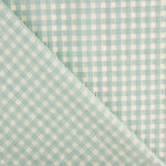 Algodón Seersucker Cuadro Verde Plomo - Ribes y Casals