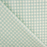 Algodón Seersucker Cuadro Verde Plomo - Ribes y Casals