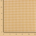 Algodón Seersucker Cuadro Medio Ocre - Ribes y Casals