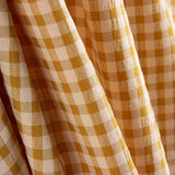 Algodón Seersucker Cuadro Medio Ocre - Ribes y Casals