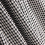 Algodón Seersucker Cuadro Mini Negro - Ribes y Casals