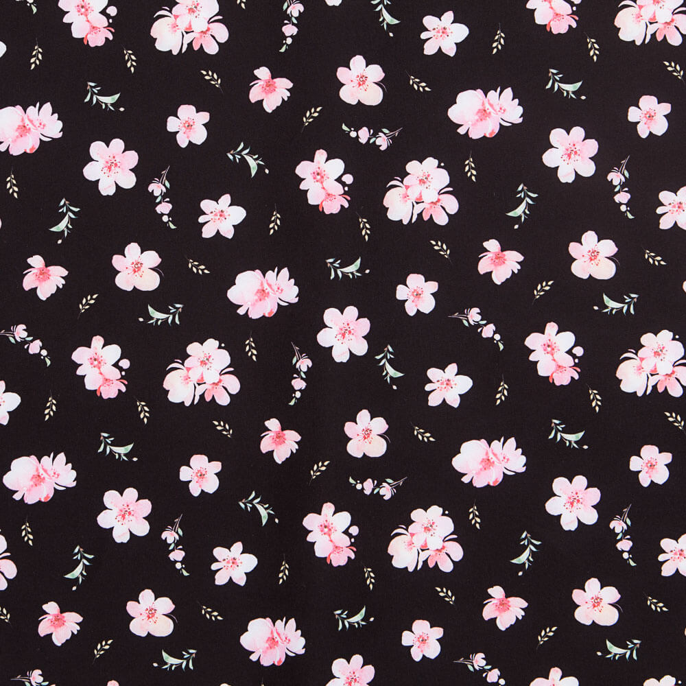 Soft Shell Margaridas Preto Oeko-Tex® - Ribes y Casals