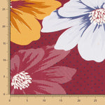 Tecido Spandex Floral Preto - Ribes y Casals