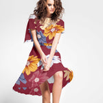 Tecido Spandex Floral Preto - Ribes y Casals