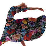 Tecido Stertch Palmeiras Azul - Ribes y Casals