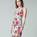 Tecido Stertch Palmeiras Azul - Ribes y Casals