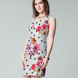 Tecido Stertch Palmeiras Azul - Ribes y Casals