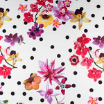 Tecido Stertch Palmeiras Azul - Ribes y Casals