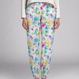 Tecido Stertch Palmeiras Azul - Ribes y Casals