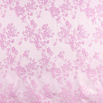 Tafetá Jacquard Flores Rosa - Ribes y Casals