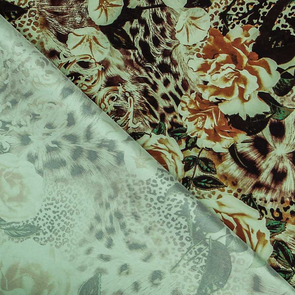 Tela Tafeta Liberty Verde - Ribes y Casals