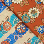 Tapicería Jacquard Floral Naranja Brillante - Ribes y Casals