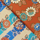 Tapicería Jacquard Floral Naranja Brillante - Ribes y Casals