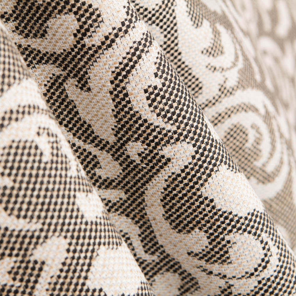 Estofamento Jacquard Barroco Castanho - Ribes y Casals