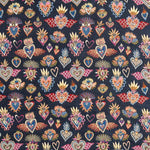 Estofos Jacquard Fantasía Azul Noite - Ribes y Casals