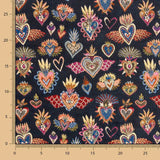 Estofos Jacquard Fantasía Azul Noite - Ribes y Casals