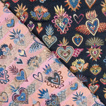 Estofos Jacquard Fantasía Azul Noite - Ribes y Casals