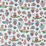 Estofos Jacquard Fantasía Branco - Ribes y Casals