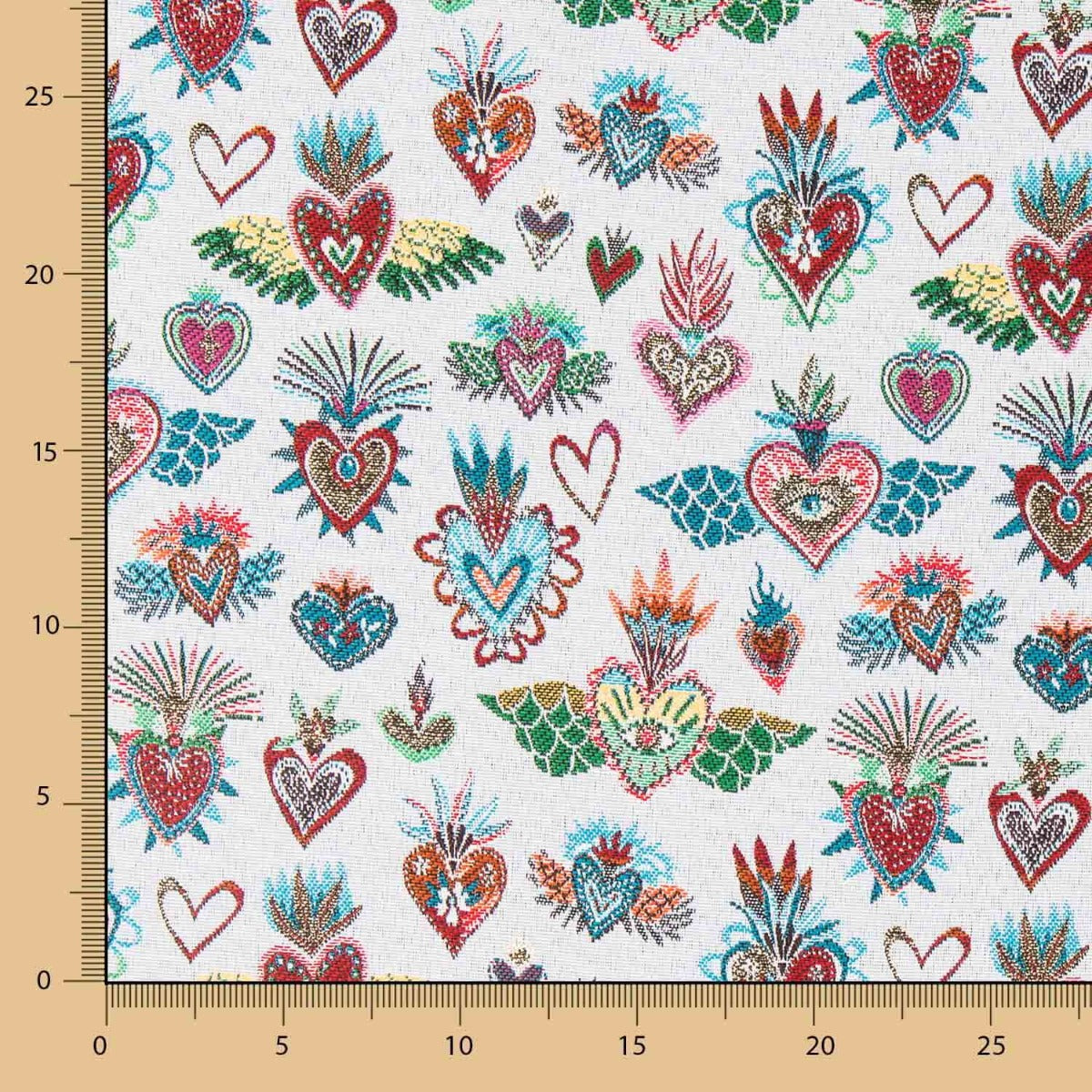 Estofos Jacquard Fantasía Branco - Ribes y Casals