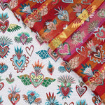 Estofos Jacquard Fantasía Branco - Ribes y Casals