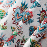 Estofos Jacquard Fantasía Branco - Ribes y Casals