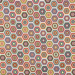 Estofamento Jacquard Hexágonos Multicoloridos - Ribes y Casals