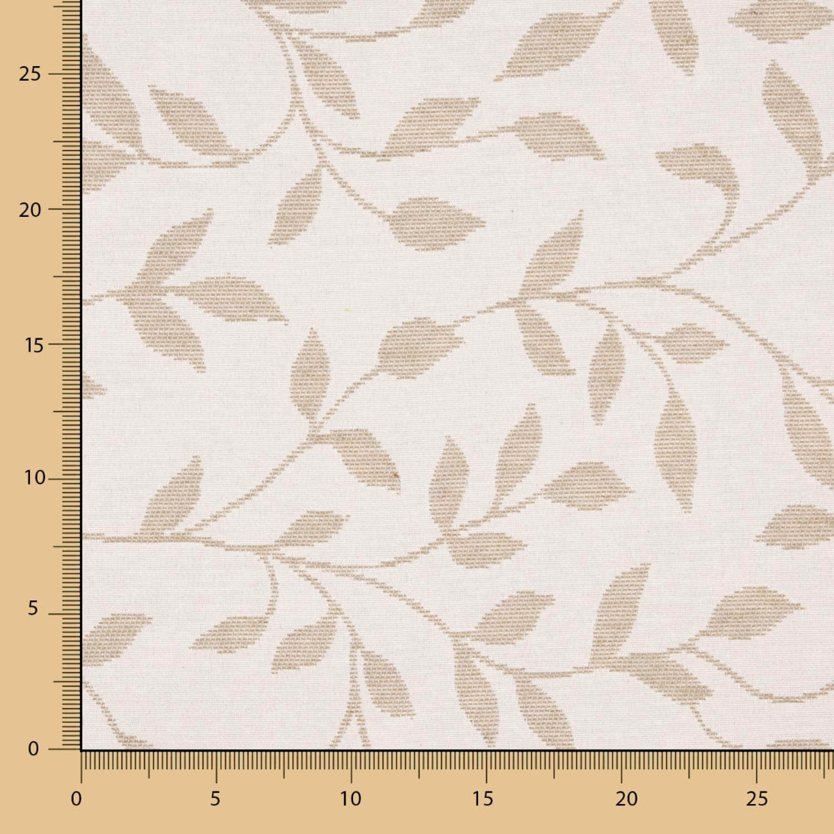 Estofos Jacquard Folha Beige - Ribes y Casals