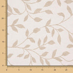 Estofos Jacquard Folha Beige - Ribes y Casals