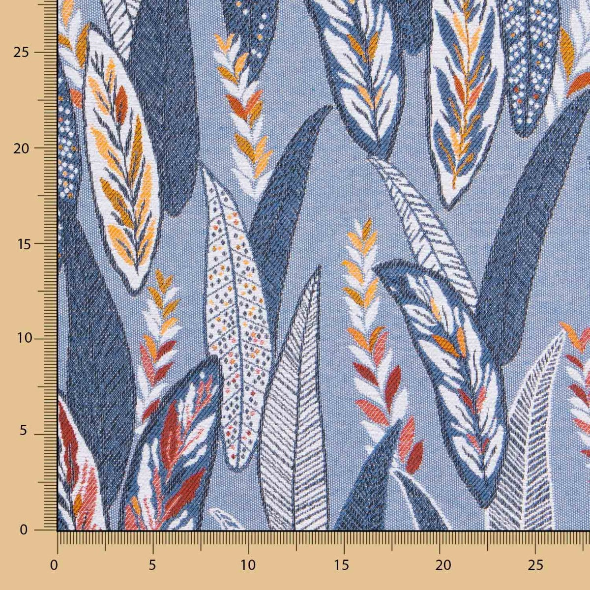 Tecido Estofamento Jacquard Indiana Cinza - Ribes y Casals