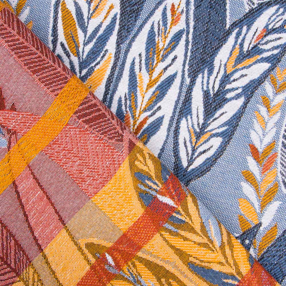 Tecido Estofamento Jacquard Indiana Cinza - Ribes y Casals