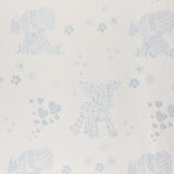 Estofamento Jacquard Infantil Celeste Branco - Ribes y Casals