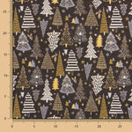 Estofos Jacquard Natal Preto - Ribes y Casals