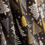 Estofos Jacquard Natal Preto - Ribes y Casals