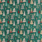 Estofos Jacquard Natal Verde - Ribes y Casals