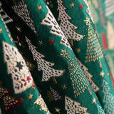 Estofos Jacquard Natal Verde - Ribes y Casals