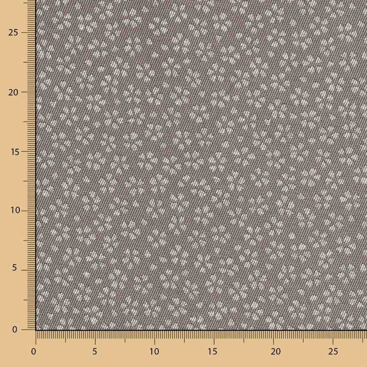 Tapeçaria Jacquard Pétalas Cinza - Ribes y Casals