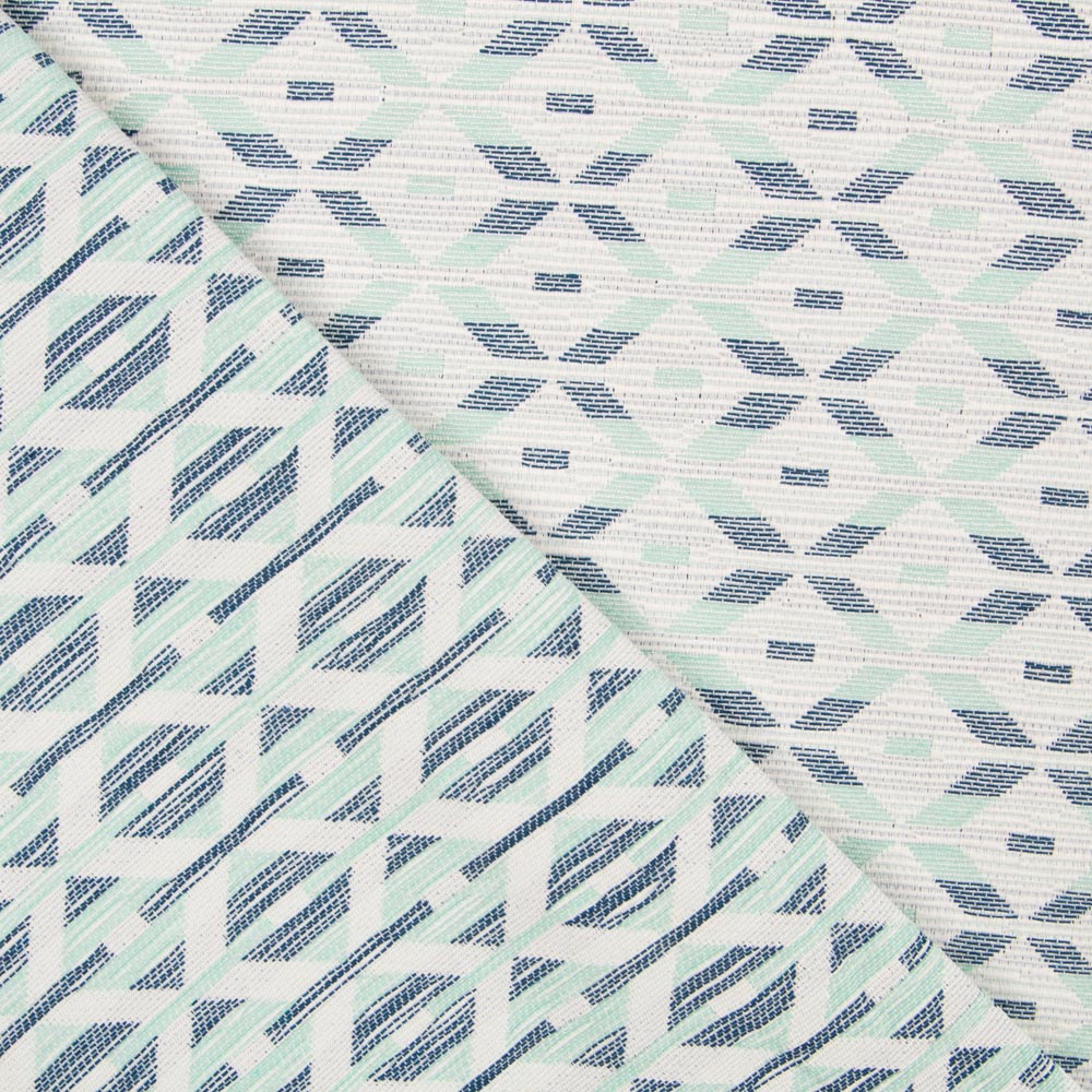 Tapicería Jacquard Étnica Verde - Ribes y Casals