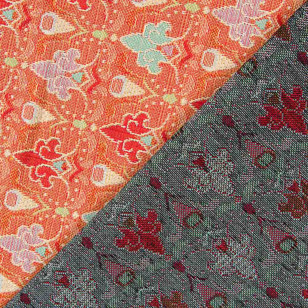 Tapicería Jacquard Medallas Naranja - Ribes y Casals